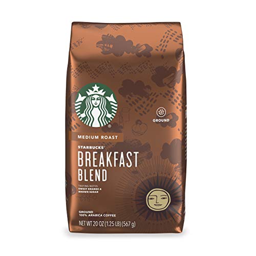 Starbucks Medium Roast Ground Coffee — Breakfast Blend — 100% Arabica — 1 bag (20 oz.) Great...