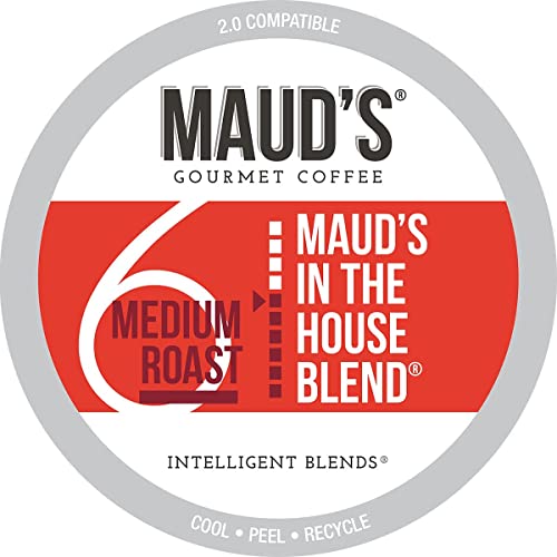 Maud's Medium Roast Coffee Pods, 100 ct | In the House Blend | 100% Arabica Medium Roast Coffee |...