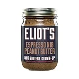 Eliot's Nut Butters Natural No Sugar Added Crunchy Peanut Butter, Low Carb, Keto Friendly, Espresso...