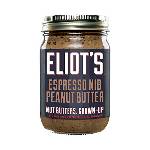 Eliot's Nut Butters Natural No Sugar Added Crunchy Peanut Butter, Low Carb, Keto Friendly, Espresso...