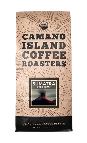 Camano Island Coffee Roasters - Organic Sumatra Dark Roast Coffee - Fresh Premium USDA Certified...