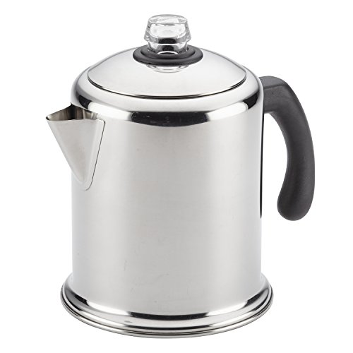 Farberware 47053 Classic Stainless Steel Yosemite 12-Cup Coffee Percolator, 12 Cup Coffee Maker,...
