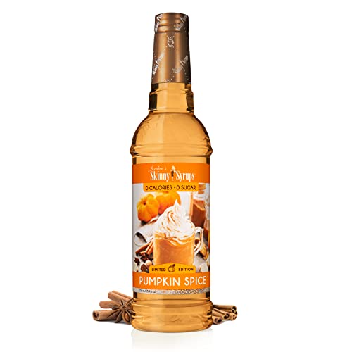 Jordan's Skinny Syrups Sugar Free Coffee Syrup, Pumpkin Spice Flavor Drink Mix, Zero Calorie...