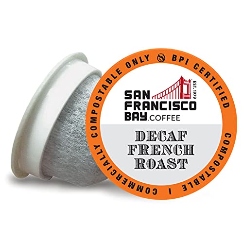 San Francisco Bay Compostable Coffee Pods - DECAF French Roast (80 Ct) K Cup Compatible including...