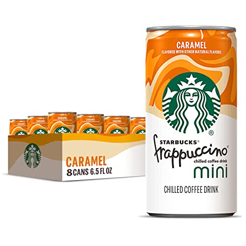 Starbucks Frappuccino, Coffee Drink, Caramel, 6.5 fl oz Mini Cans (8 Pack), Iced Coffee