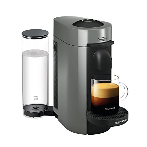 Nespresso VertuoPlus Coffee and Espresso Machine by De'Longhi, 5 Fluid Ounces, Grey