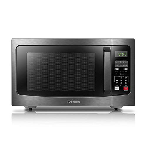 TOSHIBA EM131A5C-BS Countertop Microwave Ovens 1.2 Cu Ft, 12.4' Removable Turntable Smart Humidity...
