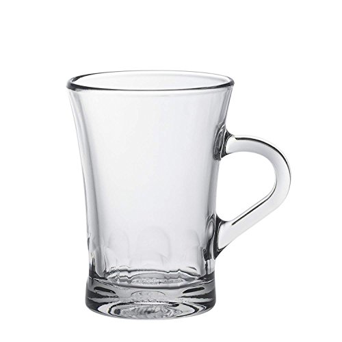 Duralex Made In France Amalfi 6 Oz Clear Espresso Mug, Set of 6