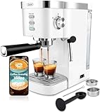 Gevi Espresso Machine, Espresso Maker with Milk Frother Steam Wand, Compact Espresso Super Automatic...