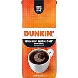 Dunkin’ Midnight Dark Roast Ground Coffee, 11 Ounce