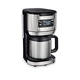 Hamilton Beach 12 Cup Programmable Front-Fill Drip Coffee Maker with Thermal Carafe, Auto Shutoff, 3...