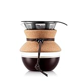 Bodum Pour Over Coffee Maker, 17 Ounce, .5 Liter, Cork Band