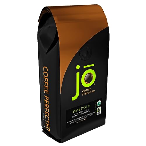 STONE COLD JO: 12 oz, Cold Brew Coffee Blend, Dark Roast, Coarse Ground Organic Coffee, Silky,...