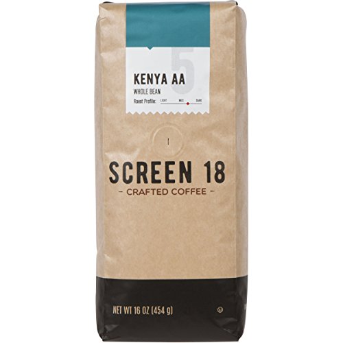 Screen 18 Specialty Grade Premium Kenya AA Coffee Beans, Single Origin, Medium Dark Roast, Whole...