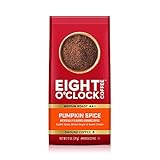 Eight O'Clock Coffee Pumpkin Spice, Medium Roast Ground Coffee, 11 Ounce (Pack of 1), 100% Arabica,...