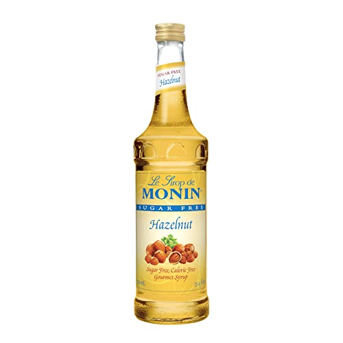 Monin - Sugar Free Hazelnut Syrup, Nutty Taste of Caramelized Hazelnut, Great for Mochas, Lattes,...