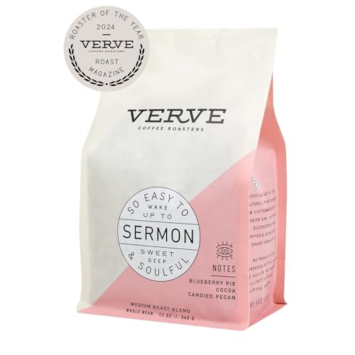 Verve Coffee Roasters Whole Bean Coffee Sermon Blend | Medium Roast, Brewed or Espresso, Direct...