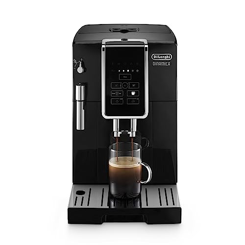 De'Longhi Dinamica Espresso Machine, Black - Automatic Bean-to-Cup Brewing, Built-In Steel Burr...