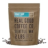 Real Good Coffee Company - Whole Bean Coffee - Donut Shop Medium Roast Coffee Beans - 2 Pound Bag -...