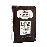 Fresh Roasted Coffee, Organic White Knight, 5 lb (80 oz), Light Roast, Fair Trade Kosher, Whole Bean