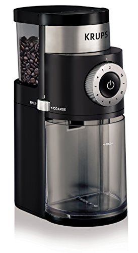 KRUPS 8000035978 GX5000 Professional Electric Coffee Burr Grinder with Grind Size and Cup Selection,...