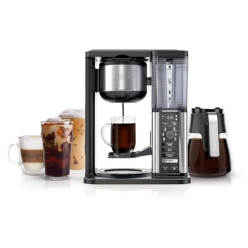 Ninja CM401 Specialty 10-Cup Coffee Maker with 4 Brew Styles for Ground Coffee, Built-in Water...
