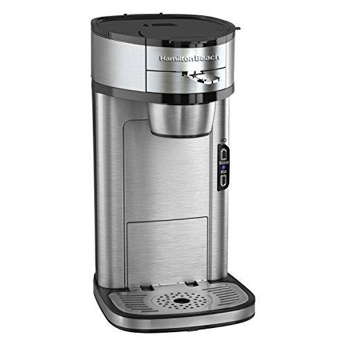 Hamilton Beach The Scoop Single Serve Coffee Maker & Fast Grounds Brewer, Brews in Minutes, 8-14oz....