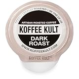 Koffee Kult Premium Dark Roast Coffee Single Serve coffee cups in pods for Keurig 2.0 coffee...