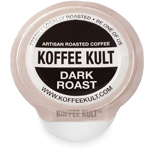 Koffee Kult Premium Dark Roast Coffee Single Serve coffee cups in pods for Keurig 2.0 coffee...