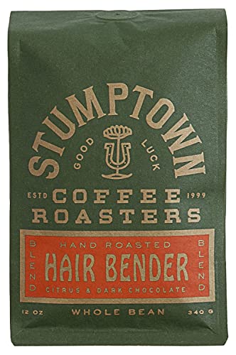 Stumptown Coffee Roasters, Medium Roast Whole Bean Coffee - Hair Bender 12 Ounce Bag with Flavor...