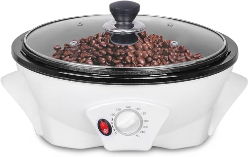 JIAWANSHUN Coffee Roaster Machine 500g Electric Coffee Bean Roaster for Home Use 0-240℃...