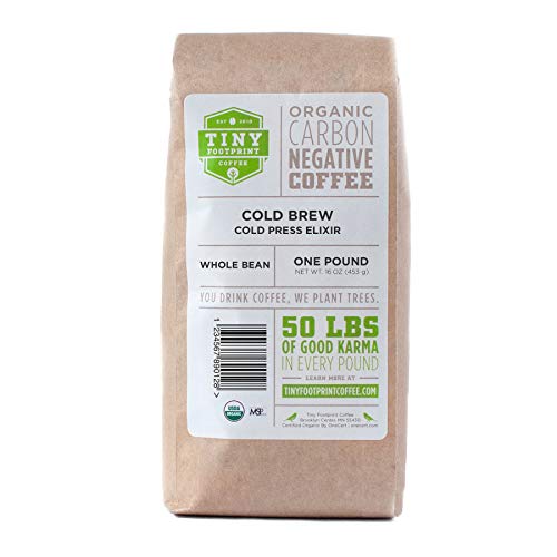 Tiny Footprint Coffee - USDA Organic Cold Brew Cold Press Elixir | Blend of Light & Dark Roasts...