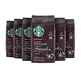 Starbucks Ground Coffee—Dark Roast Coffee—Organic French Roast—100% Arabica—6 bags (10 oz...