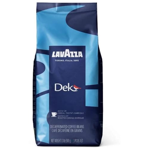 Lavazza Decaf Dark Espresso Roast Whole Bean Coffee, 1.1-lb Bag - Authentic Italian Blend, Creamy...