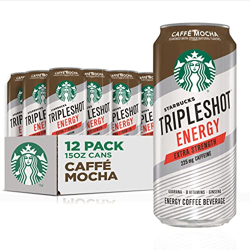 Starbucks Tripleshot Energy Extra Strength Espresso Coffee Beverage, Cafe Mocha, 15 fl oz. cans (12...