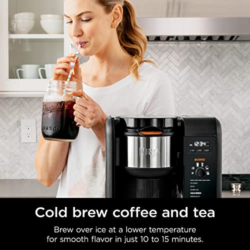 Ninja CP307 Hot and Cold Brewed System, Tea & Coffee Maker, with Auto-iQ, 6 Sizes, 5 Styles, 5 Tea...