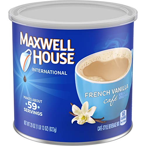 Maxwell House International Coffee French Vanilla Cafe, 29 Ounce Cans