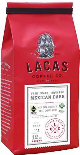 Lacas Coffee Company Fair Trade Organic Mexican Dark - Chiapas Whole Bean 12 oz.