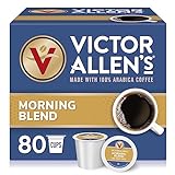 Victor Allen's Coffee Morning Blend, Light Roast, 80 Count, Single Serve Coffee Pods for Keurig...