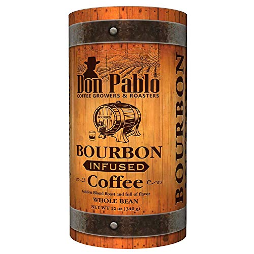 12oz Don Pablo Bourbon Infused Specialty Coffee - Whole Bean Coffee -12 Ounce bag in collectible...