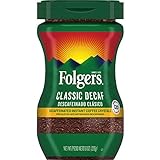 Folgers Classic Decaf Decaffeinated Instant Coffee Crystals, 8 Ounces