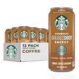 Starbucks RTD Energy Drink, Doubleshot Energy Drink, Coffee, Guarana, Vitamin B, Ginseng, 15 oz Cans...