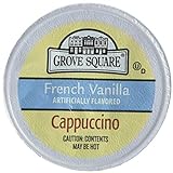 Grove Square Cappuccino Pods, French Vanilla, Single Serve, 50 Count (Pack of 1) - Packaging May...