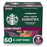 Starbucks K-Cup Coffee Pods—Dark Roast Coffee—Sumatra for Keurig Brewers—100% Arabica—6...