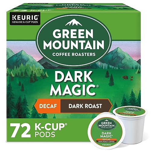 Green Mountain Coffee Roasters Dark Magic Decaf Keurig Single-Serve K-Cup pods, Dark Roast Coffee,...