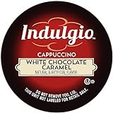 Indulgio Cappuccino, White Chocolate Caramel, 12-Count Single Serve Cup for Keurig K-Cup Brewers