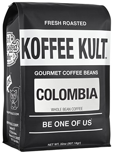 Koffee Kult Colombian Medium Roast Coffee Beans 100% Single Origin Colombia Arabica Whole Bean...