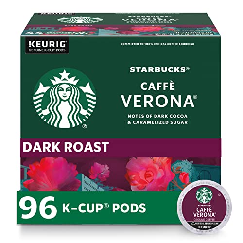 Starbucks K-Cup Coffee Pods—Dark Roast Coffee—Caffè Verona for Keurig Brewers—100%...