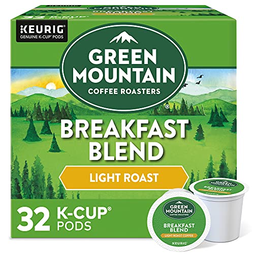 Green Mountain Coffee Roasters Breakfast Blend Keurig Single-Serve K-Cup Pods, Light Roast Coffee,...