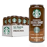 Starbucks Doubleshot Energy, Mocha, 15 Ounce Cans, 12 Pack